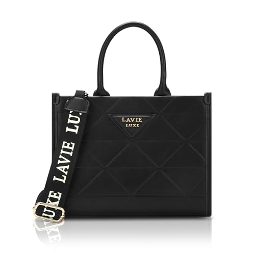 Lavie Luxe Mona25 Box Satchel Bag for Women | Satchel Handbag for Work | Ladies purse | Stylish Shoulder Bag | Gift for Women