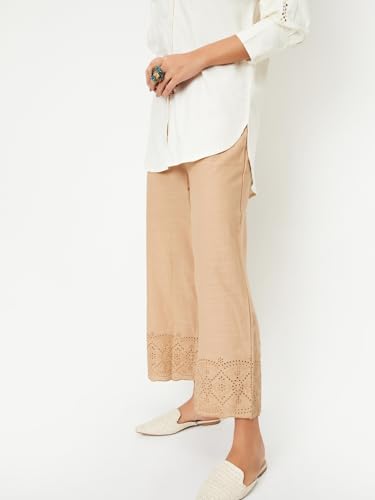 Max Women's Regular Pants (VKFBFE24JA_Beige
