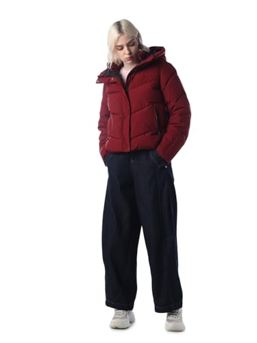 ONLY Women's A-Line Coat (15352037- Cabernet