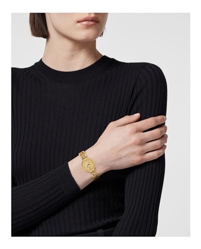 Versace Analog Gold Dial Women's Watch-VE7A00323