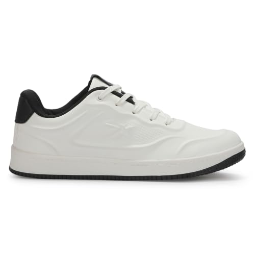 Liberty LEAP7X MILKSTO-1E White Sporty Casual Lacing Sneakers for Men - 41
