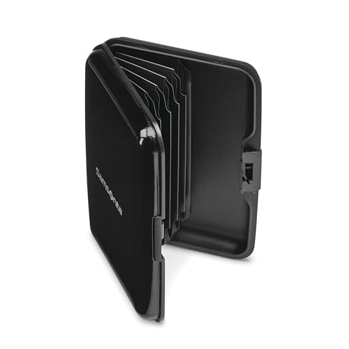 Samsonite® Aluminum RFID Wallet, Black, Black, Modern