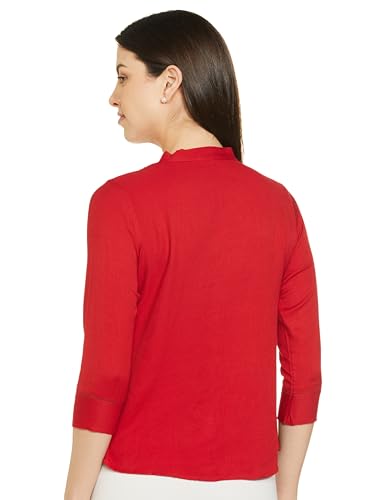 AND Women's Regular Fit Tunic Shirt (AW19AS202TTR_Red S)