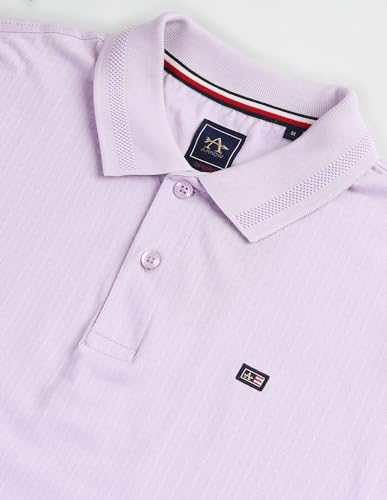 Arrow Men's Regular Fit Polo Shirt (ASAHTS3469_Lavender