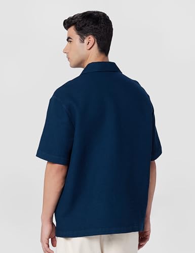 Relaxed Fit Waffle Texture Shirt