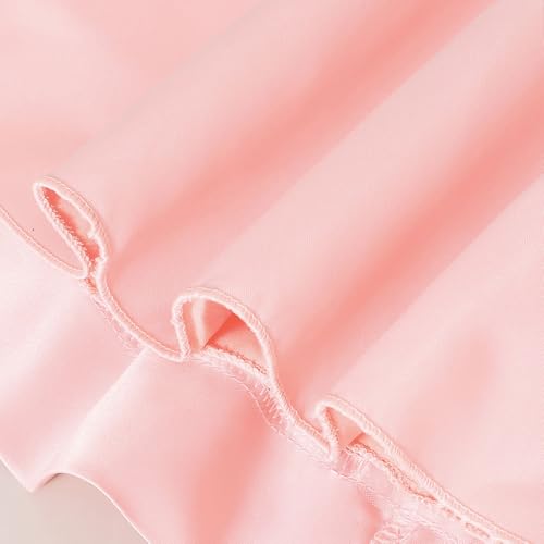 Hopscotch Girls Peach Sleeveless Lace Overlay Floral Applique Party Dress for Age (4-5 Years)