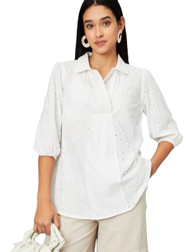 Max Women's Regular Fit Tunic (ET54008C_White