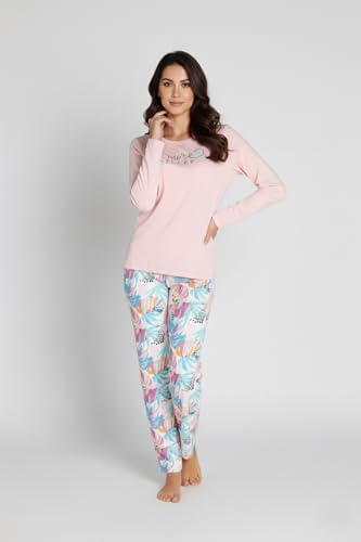 Zivame Buttersoft Knit Poly Pyjama Set-Seed Pearl, L