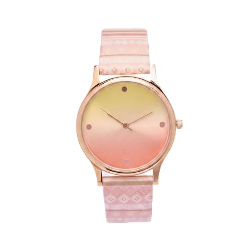 TEAL BY CHUMBAK Round Dial Analog Hand Watch for Women, Gifts for Women/Girls/Ladies, Stylish Fashion Watch for Casual/Work