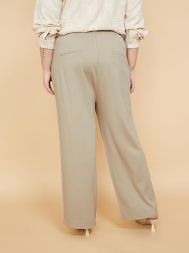 Max Women Textured Trousers (Beige_5XL)