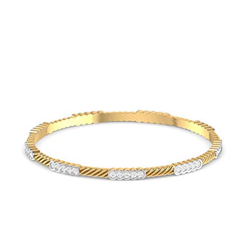 PC Jeweller 14k (585) Yellow Gold and Solitaire Bangle for Women
