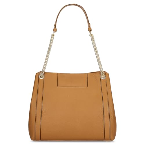 Da Milano Leather Shoulder Bag for Women - Caramel Brown (LB-00846B)