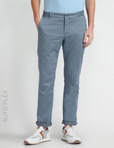 Arrow Low Rise Autoflex Trousers Blue