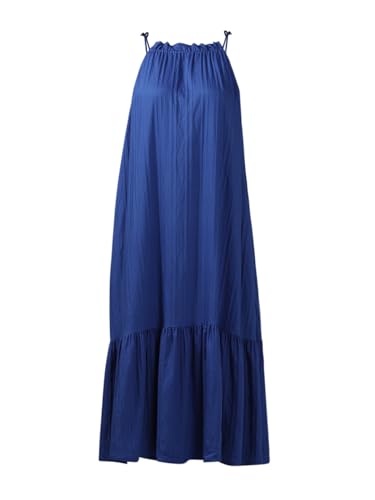 VERO MODA Curve Women's Fit and Flare Blue Dress