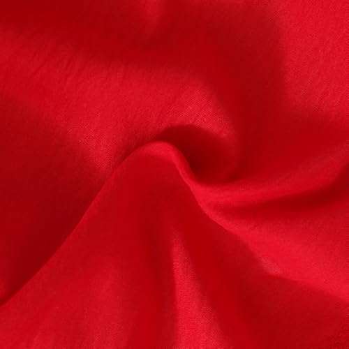 Hopscotch Girls Red Full Sleeves Oversized Bow Applique Dress for Age (3-4 Years)