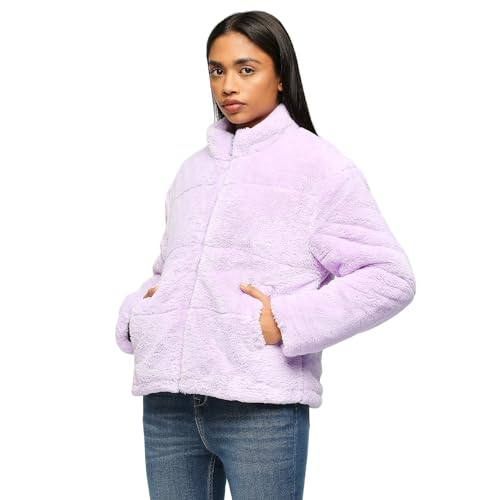 Pepe Jeans Women's A-Line Coat (PL402353_Lilac Purple