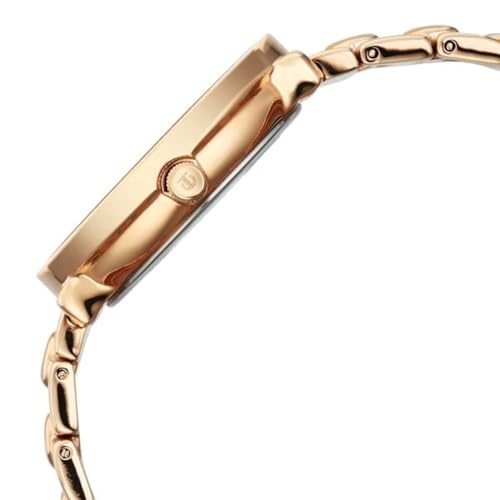 Titan Workwear Quartz Analog Grey Dial Rose Gold Colour Metal Strap Watch for Women