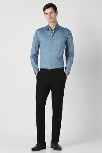 Men Light Blue Nuvo Fit Full Sleeves Formal Shirt