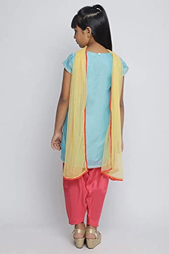 BIBA GIRL EMBROIDERY RELAXED KID(KW3864_TURQUOISE_11)