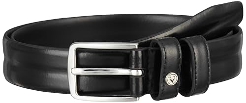 Men Black Solid Formal Belt