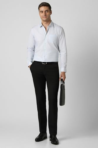 Men Blue Nuvo Fit Full Sleeves Formal Shirt