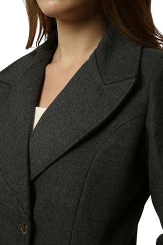 Women Grey Solid Casual Jacket
