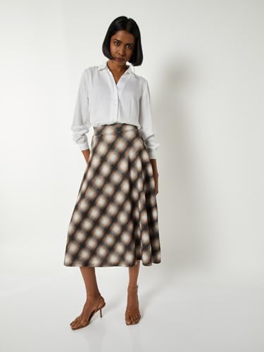 Max Women Solid Satin Finish Shirt (Off White_XL)