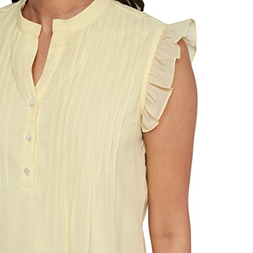 AND Women's Comfort Blouse (EE23AB044TPG_Yellow