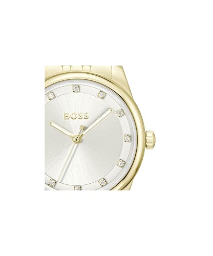 Boss Graceful Precious Qtz Basic Silver White Round Dial Women's Watch- 1502810