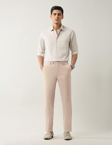 Arrow Men's Slim Pants (ARAJTR2029_Beige
