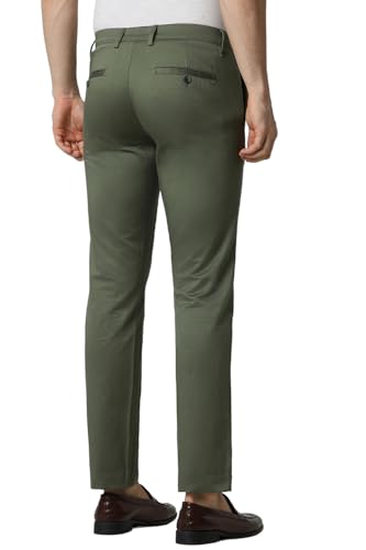 Van Heusen Men's Slim Casual Pants (VSTFWSLFI46635_Olive