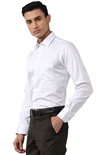 Van Heusen Men's Regular Fit Shirt (VHSFFCUFT89899_White