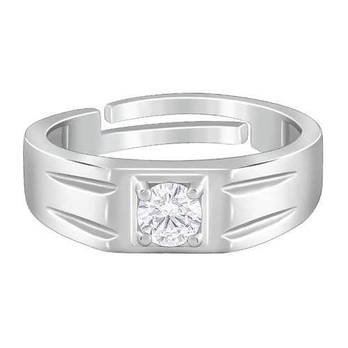 GIVA 925 Silver Charm Away Ring For Him, Adjustable | Gifts for Men and Boys | With Certificate of Authenticity and 925 Stamp | 6 Months Warranty