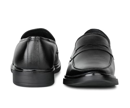 LOUIS STITCH Jet Black Lightweight Slip-On Shoe | Formal Shoes for Men | LSFXSOJB | UK-9