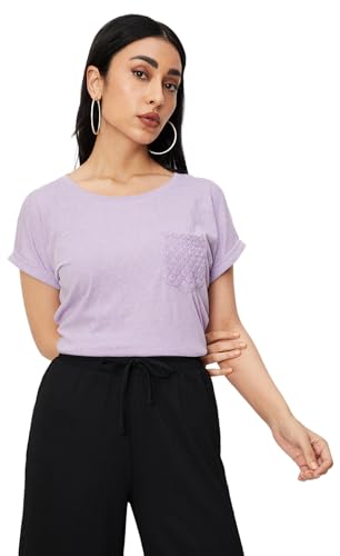 Max Women's Regular Fit T-Shirt (ALIZAH3BLILAC_LILAC