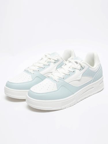 XTEP Canvas White,Green Classic Sneakers for Women Euro- 36