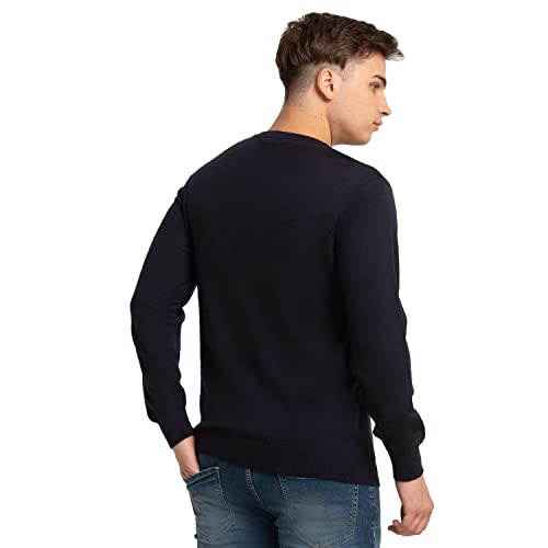 Colorplus Tailored Fit Blue Sweater for Men
