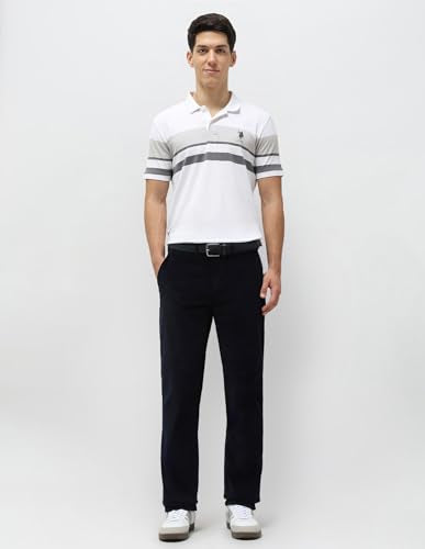 U.S.Polo Association Men's Riley Straight Fit Corduroy Trousers (USTRO073R_Blue_36)