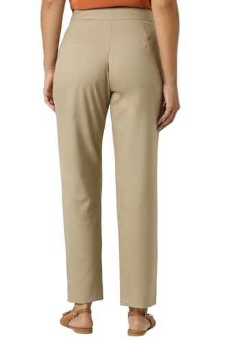 Van Heusen Women's Regular Casual Pants (VWTFFRGF723046_Khaki