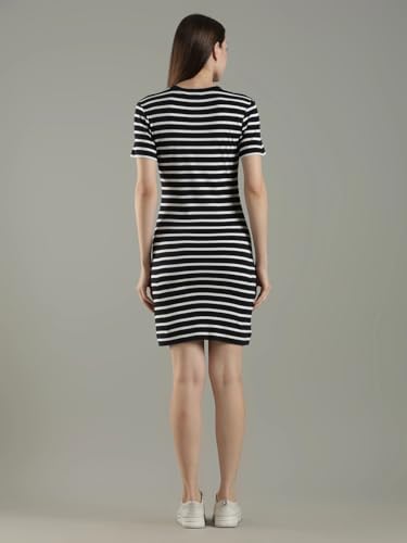 Cotton Crew Neck Bodycon Dress