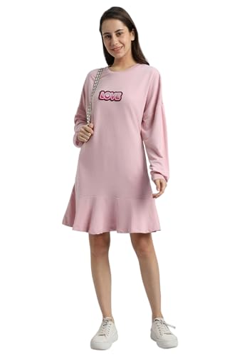 FOREVER 21 women's Cotton Blend Classic Mini Dress (600156_Pink