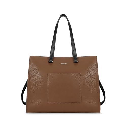 Fastrack CarryAll Laptop Tote | Faux-Leather Women’s Tote Bag | 14'' Laptop Sleeve, Dual Carry Options & Multi-Compartment Design
