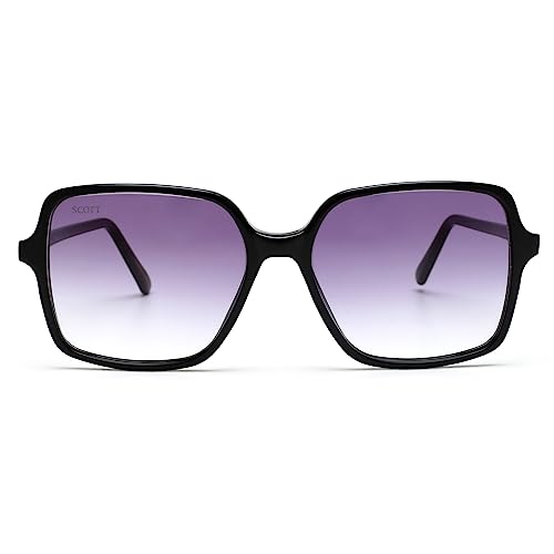 Scott Gradient Square Women Sunglasses 10009 Stella C1 55 S |55| Grey Color Lens