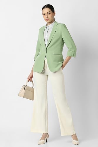 Van Heusen Women's Blazer (VWBZFRGFB63261_Green
