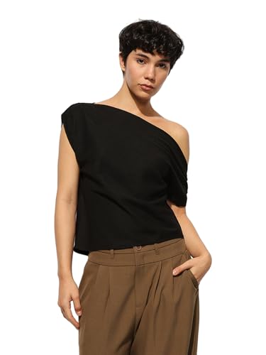 ONLY Women's Regular Fit Black Top