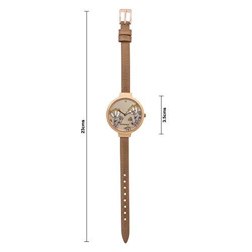 TEAL BY CHUMBAK Round Dial Analog Hand Watch for Women, Gifts for Women/Girls/Ladies, Stylish Fashion Watch for Casual/Work