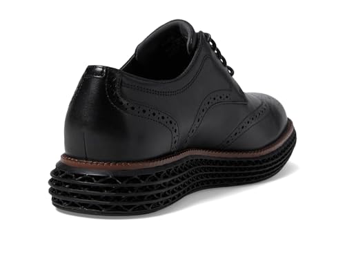 Cole Haan Mens Original Grand 2.0 Wingtip Oxfords, Black, 10 Wide