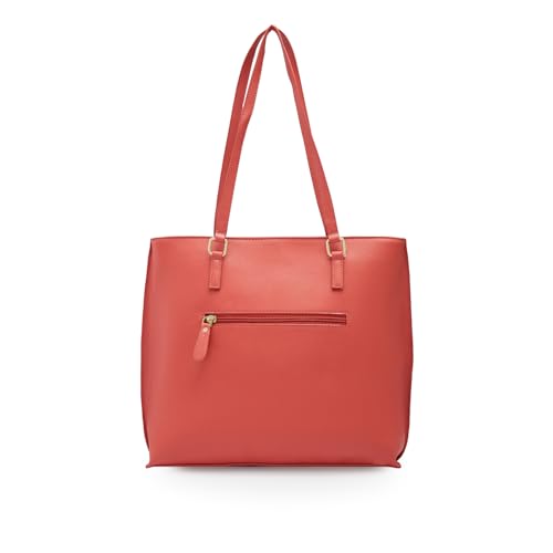 Caprese Jenny Tote Bag, Medium-Blush | Stylish Handbag for Women | Spacious, Versatile Office & Daily Essentials Tote | Top Zip Closure