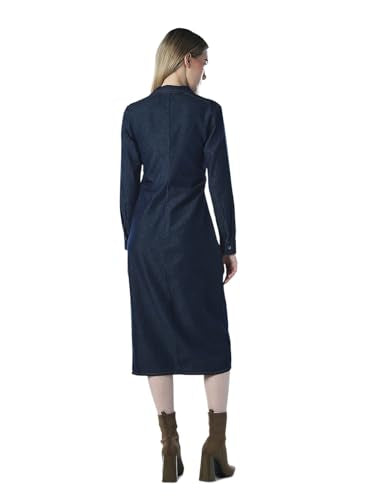 ONLY Women's Solid Bodycon Blue Dress