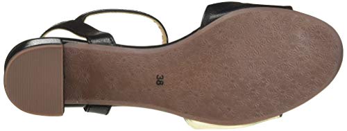 Lee Cooper Women Black Fashion Sandals-4 UK (37 EU) (LF5189A)